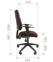 Изображение кресло chairman 661 черное